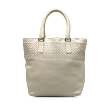 Bottega Veneta | Pre-Owned Intrecciato Tote Bag | White