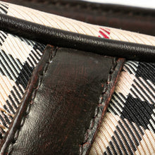 Burberry | Pre-Owned House Check Canvas Handbag | Brown