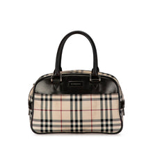 Burberry | Pre-Owned House Check Canvas Handbag | Brown