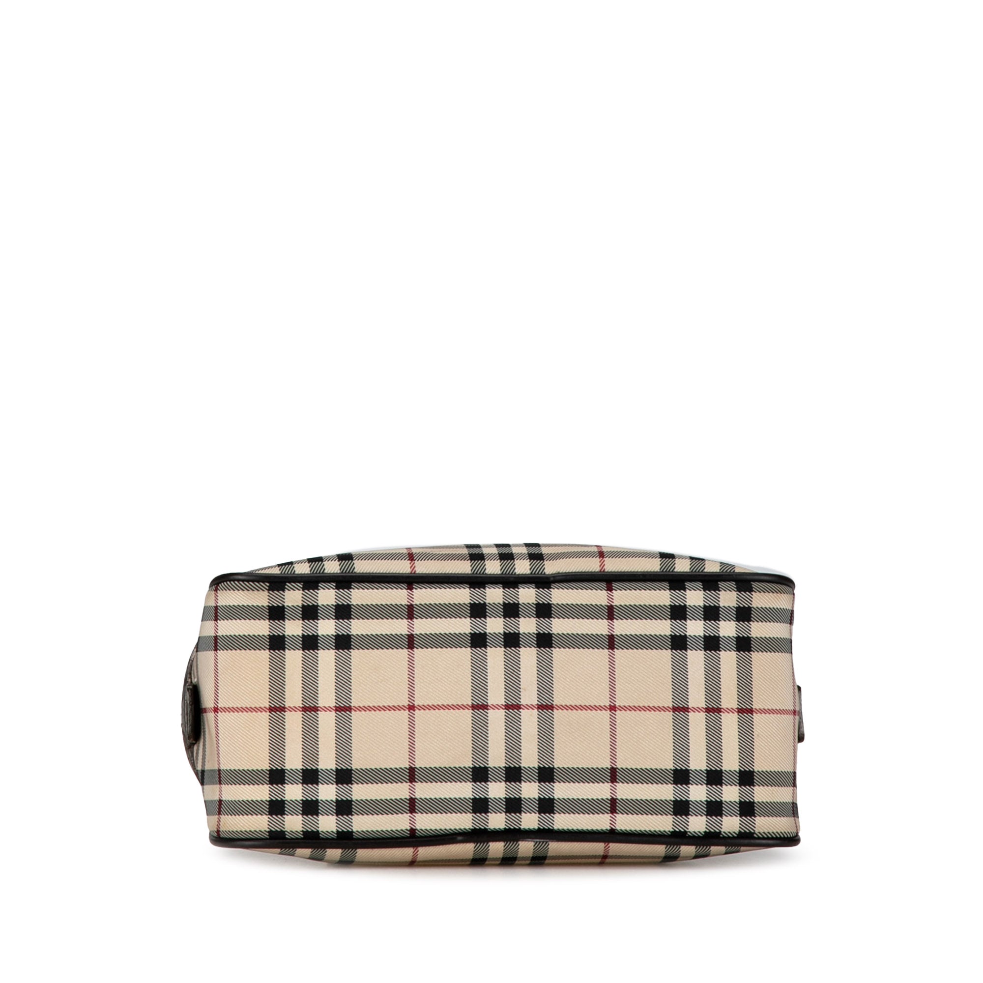 Burberry | Pre-Owned House Check Canvas Handbag | Brown