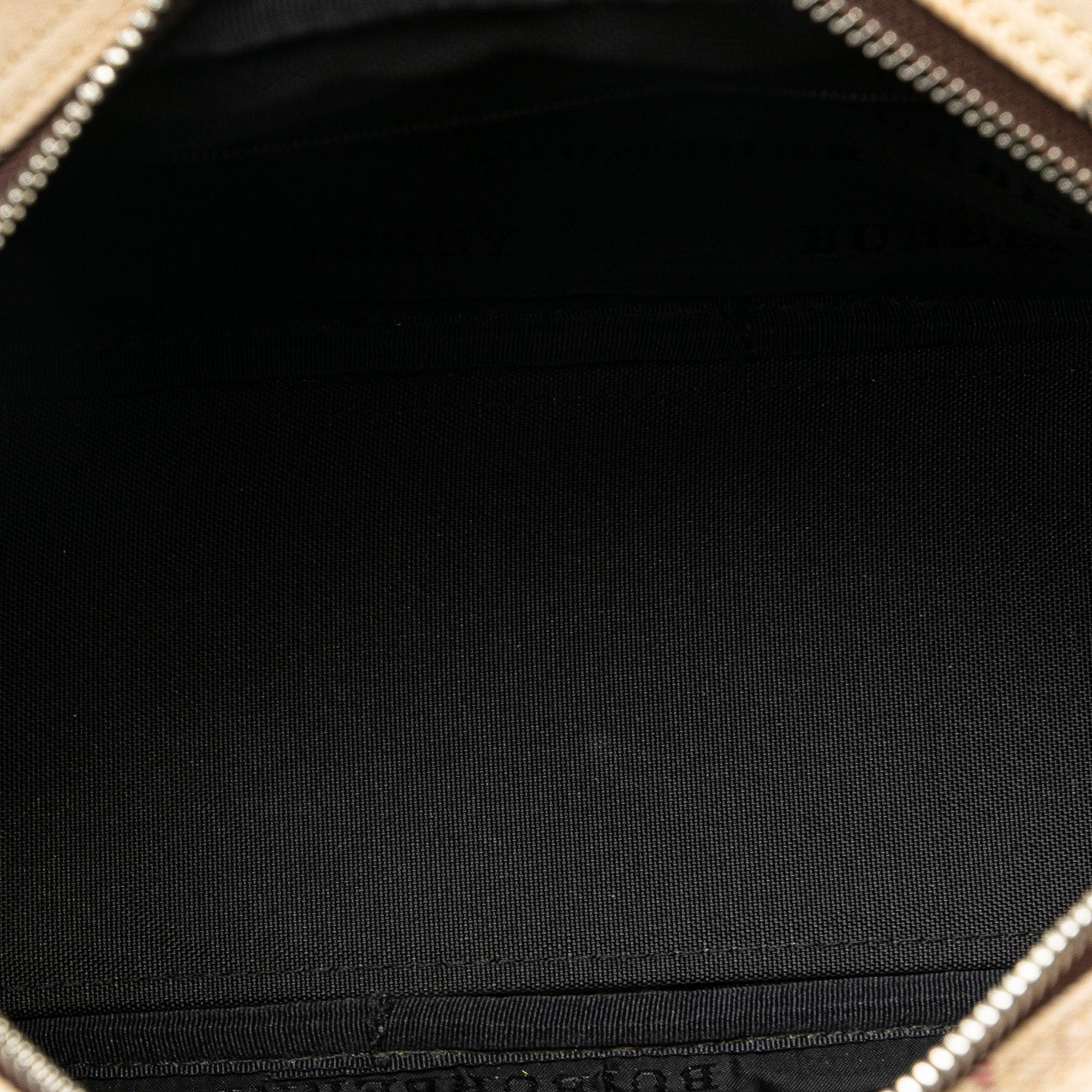 Burberry | Pre-Owned House Check Canvas Handbag | Brown