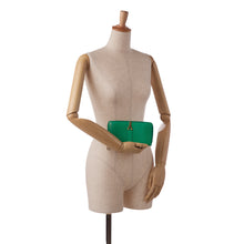 Saint Laurent | Pre-Owned Y Line Long Wallet | Green