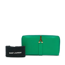 Saint Laurent | Pre-Owned Y Line Long Wallet | Green