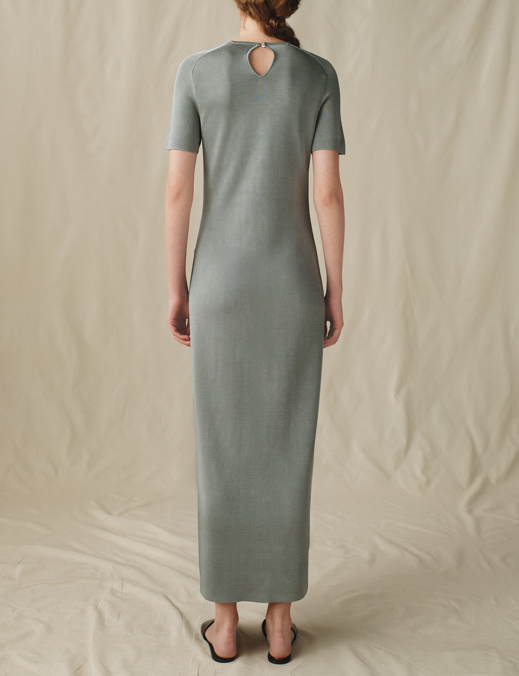 Womens | The Knit T-Shirt Dress | Steel