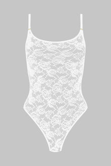 Thong bodysuit - Flashback | White