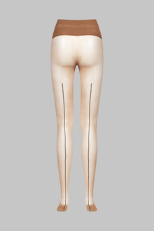 Back seam seamless tights - Signature - 20D - Sun Nude - Les Coquetteries | Naked