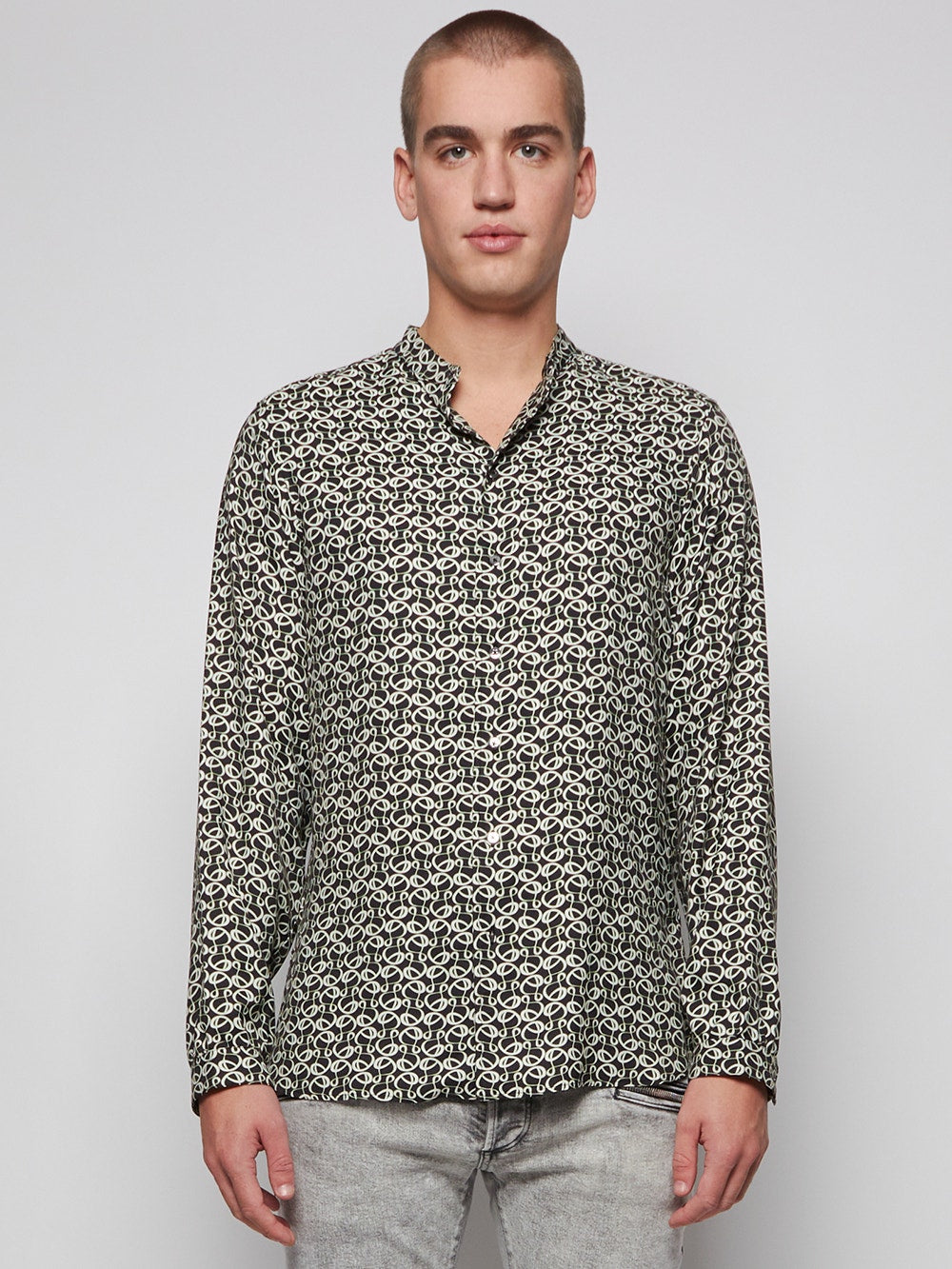 Men | Dundas | Regular Fit Deuce Shirt Monogram Print