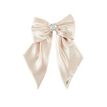 Tracy Satin Hair Bow | Champagne