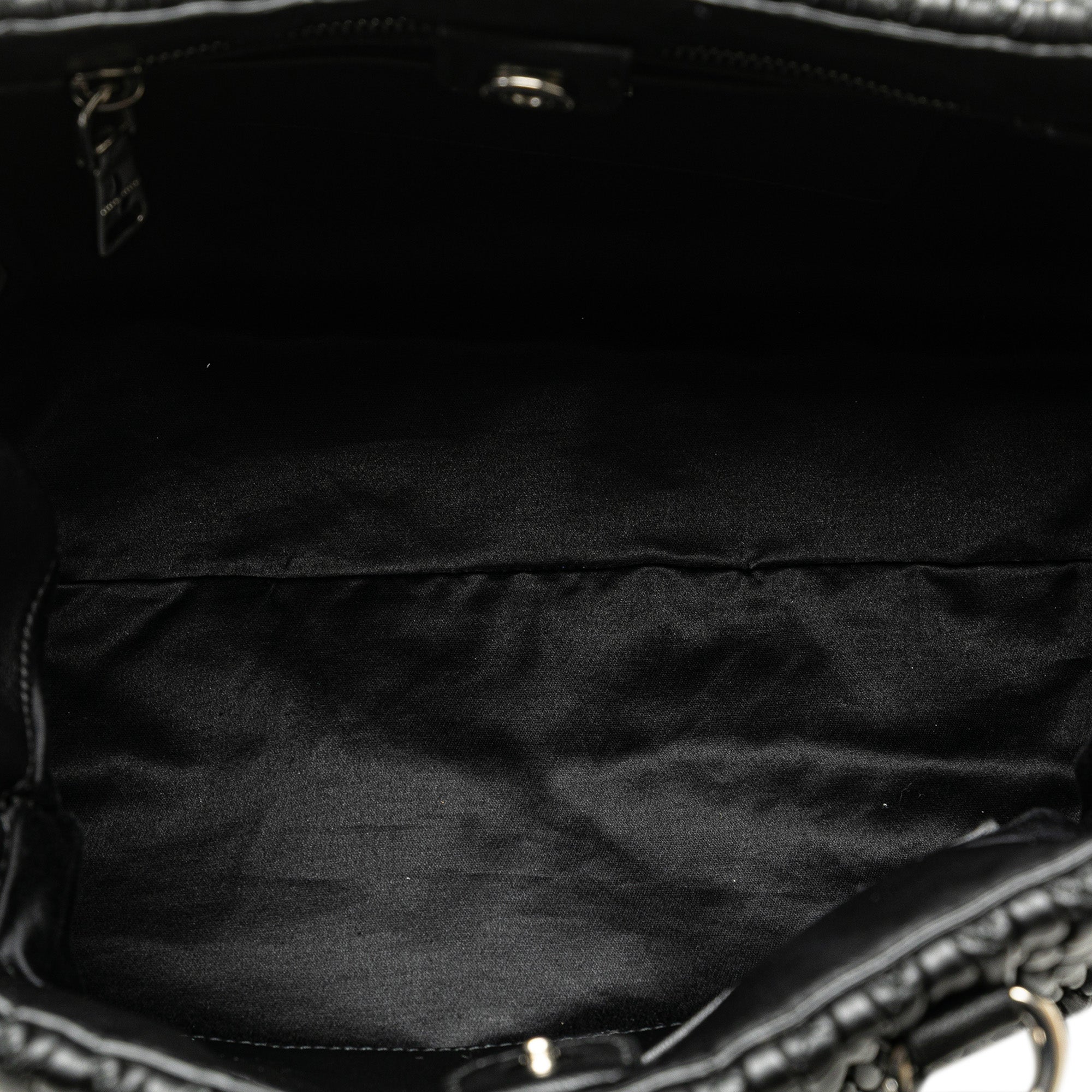 Miu Miu | Pre-Owned Matelasse Nappa Crystal Satchel | Black