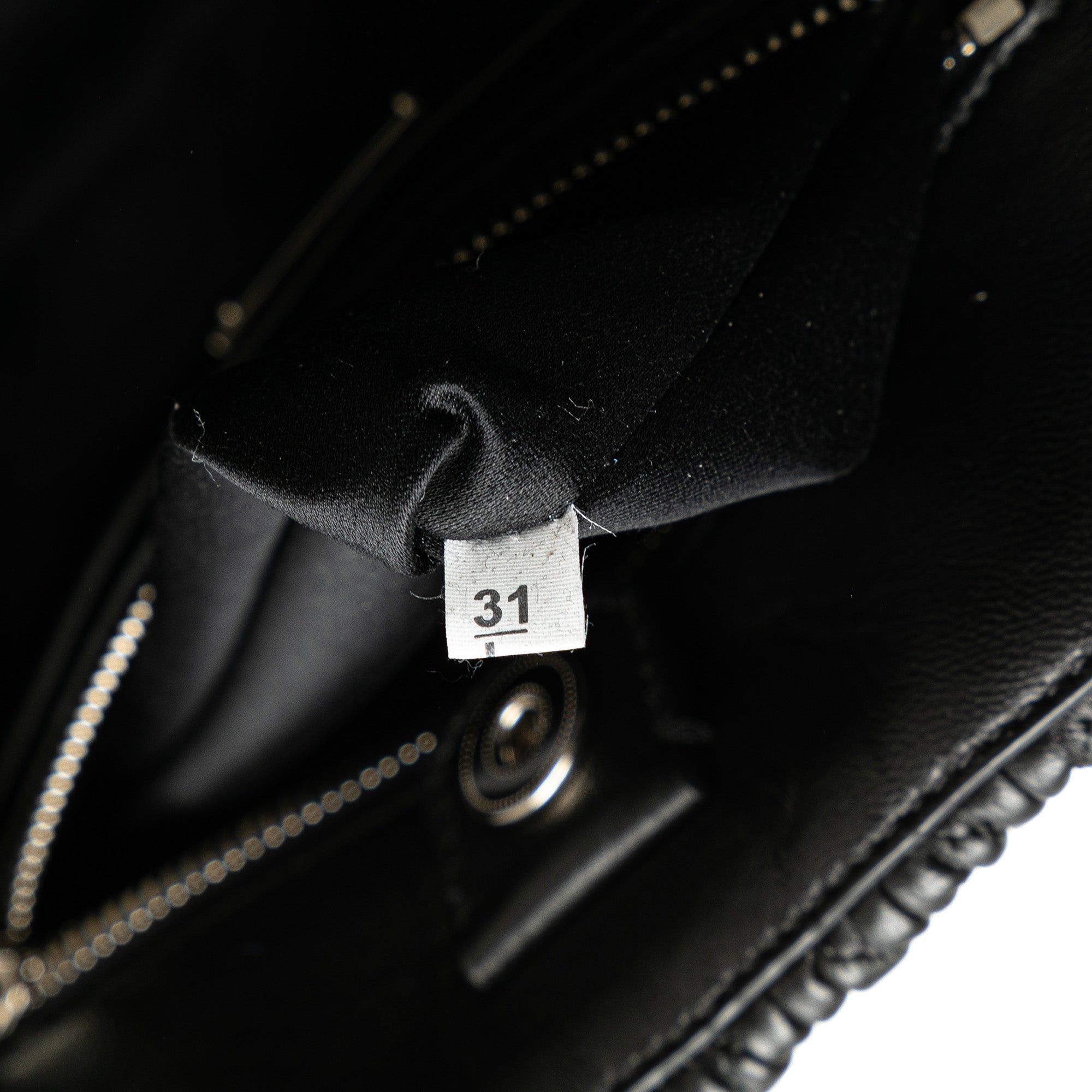Miu Miu | Pre-Owned Matelasse Nappa Crystal Satchel | Black