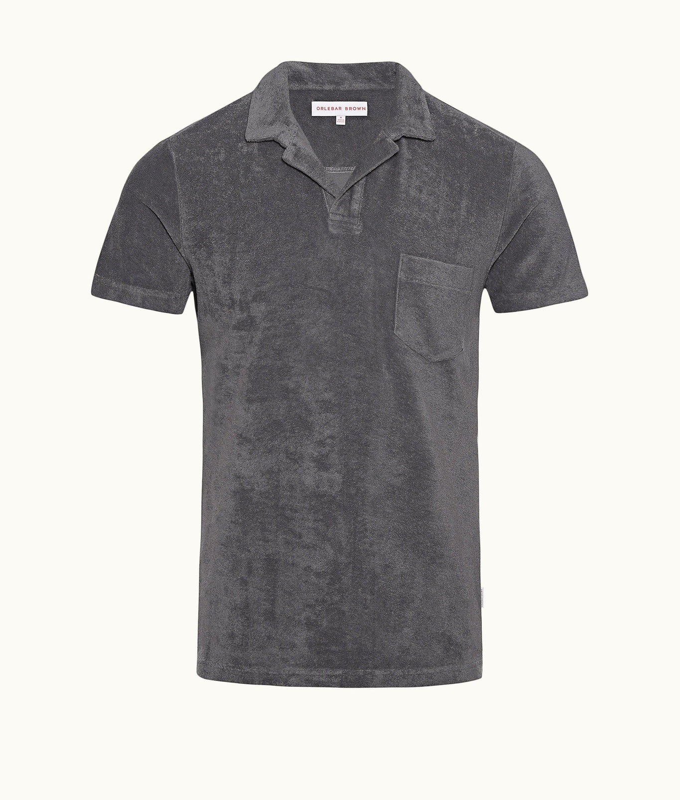 Terry Towelling Towelling Polo Shirt | Granite