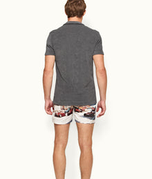 Terry Towelling Towelling Polo Shirt | Granite