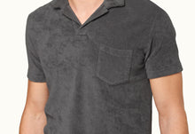 Terry Towelling Towelling Polo Shirt | Granite