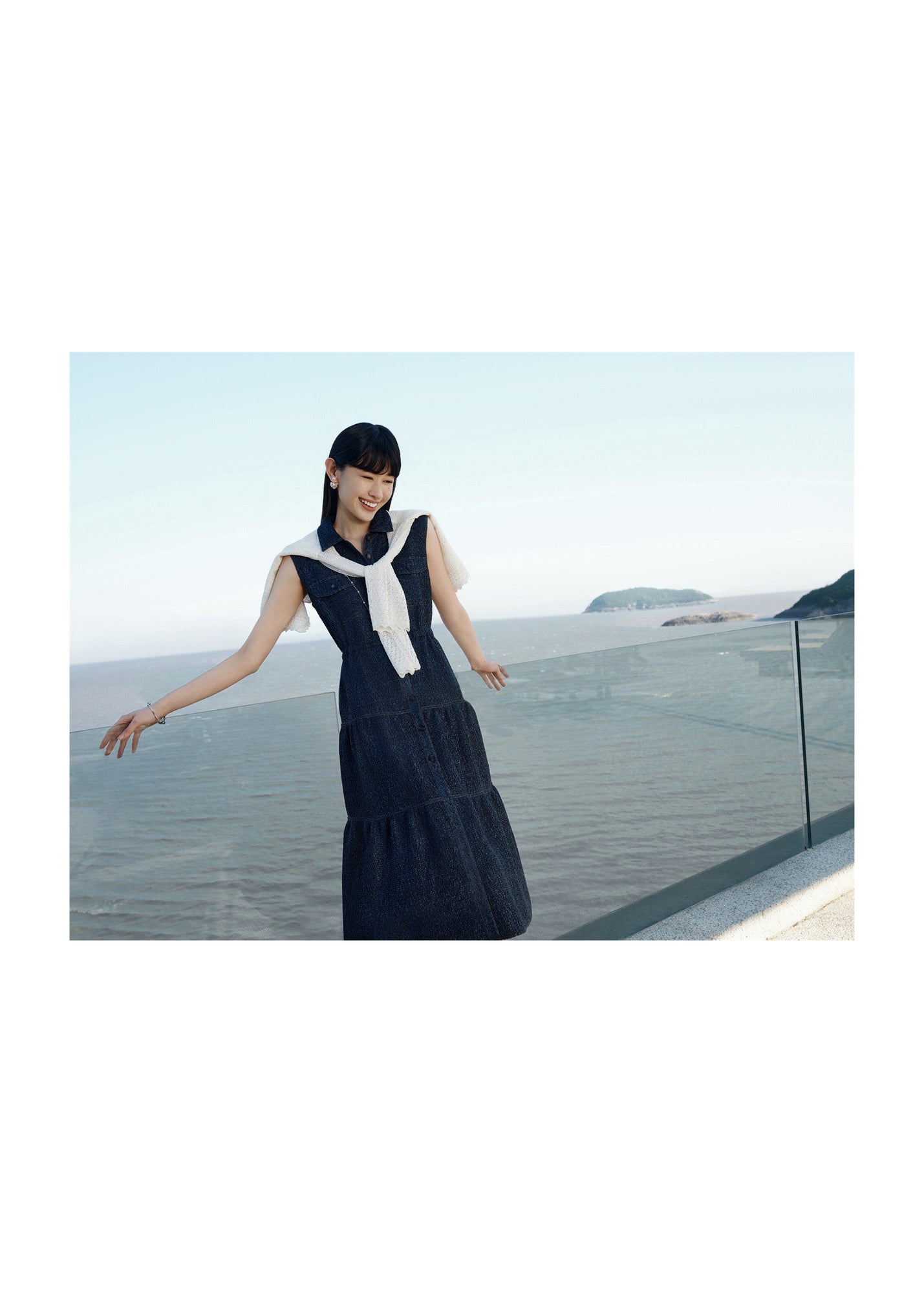 Textured Dress | Navy