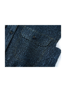Textured Dress | Navy