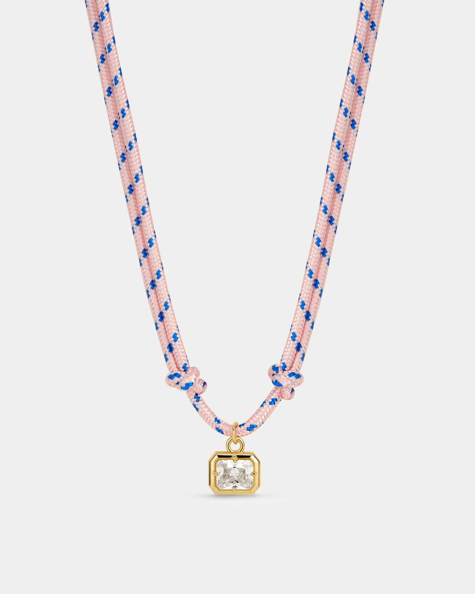 The Playa Paracord Necklace | Cubic Zirconia | Gold