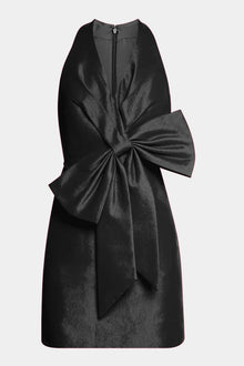 ONE33 SOCIAL | The Amira Black Bow Mini Cocktail Dress | Black