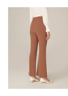 Triacetate Flare-Leg Pants | Brown