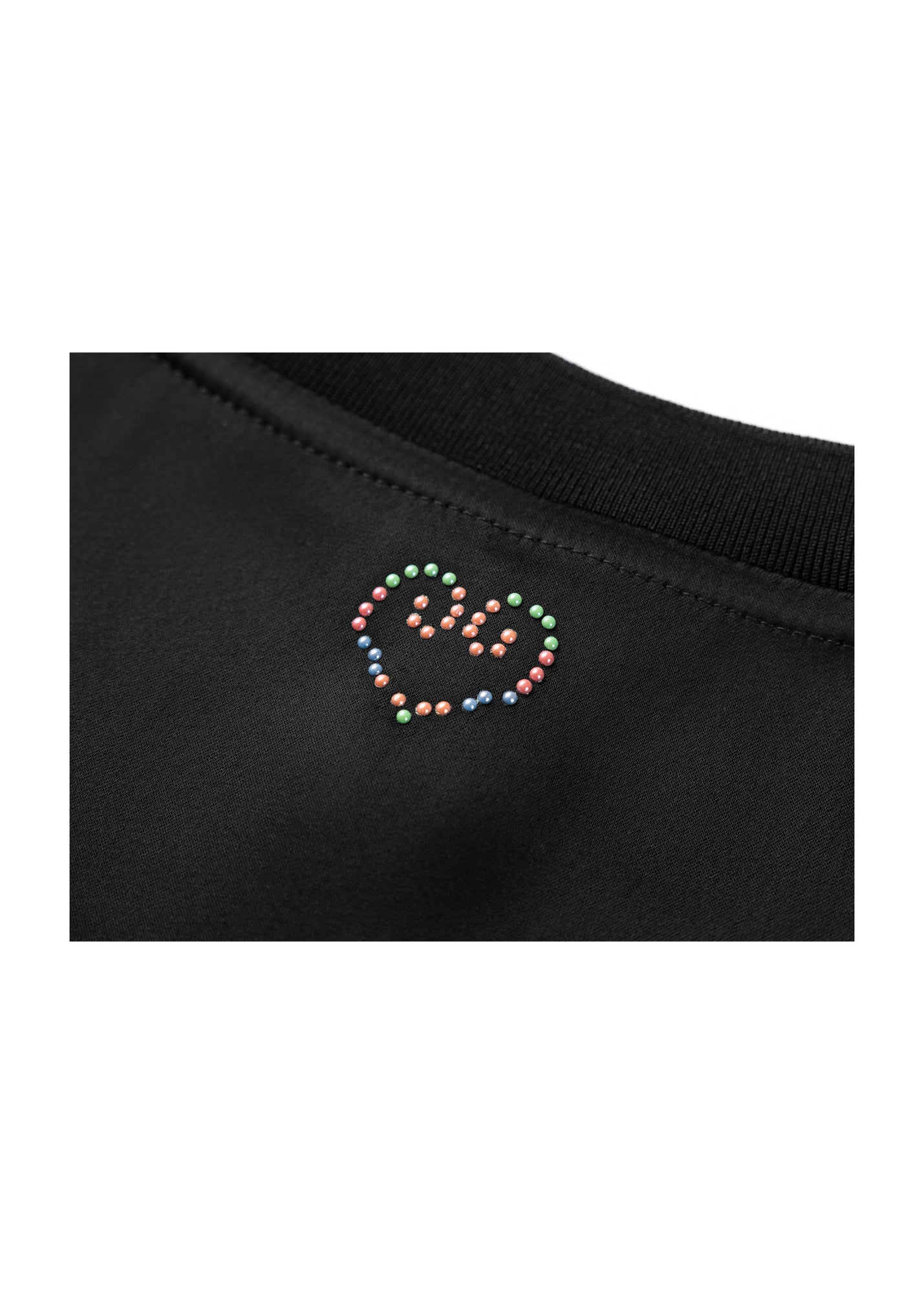 Triacetate Straight-Shoulder T-Shirt | Black