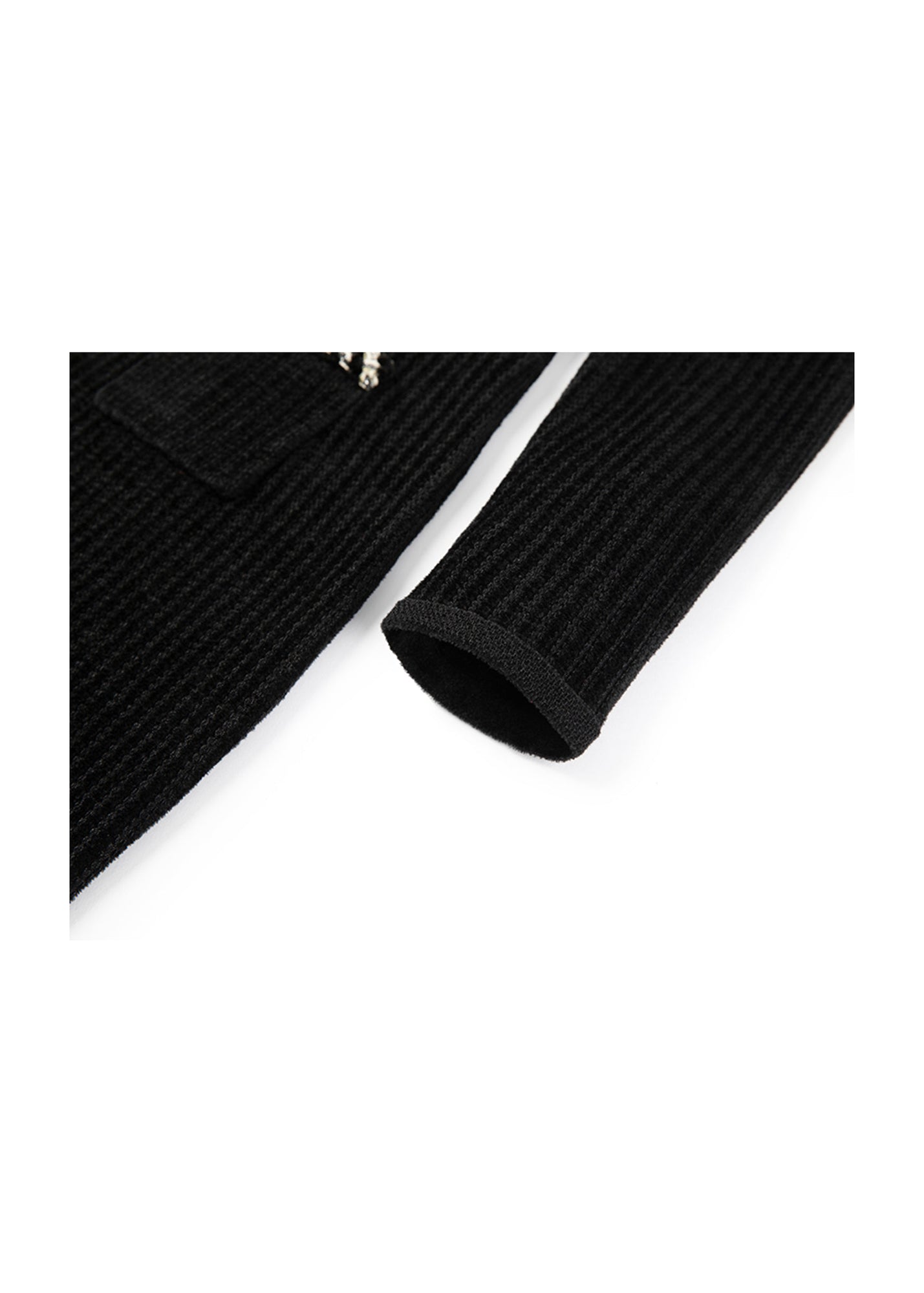 Trimmed Knit Dress | Black