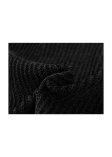 Trimmed Knit Dress | Black