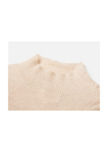 Turtleneck Cashmere Sweater | Beige