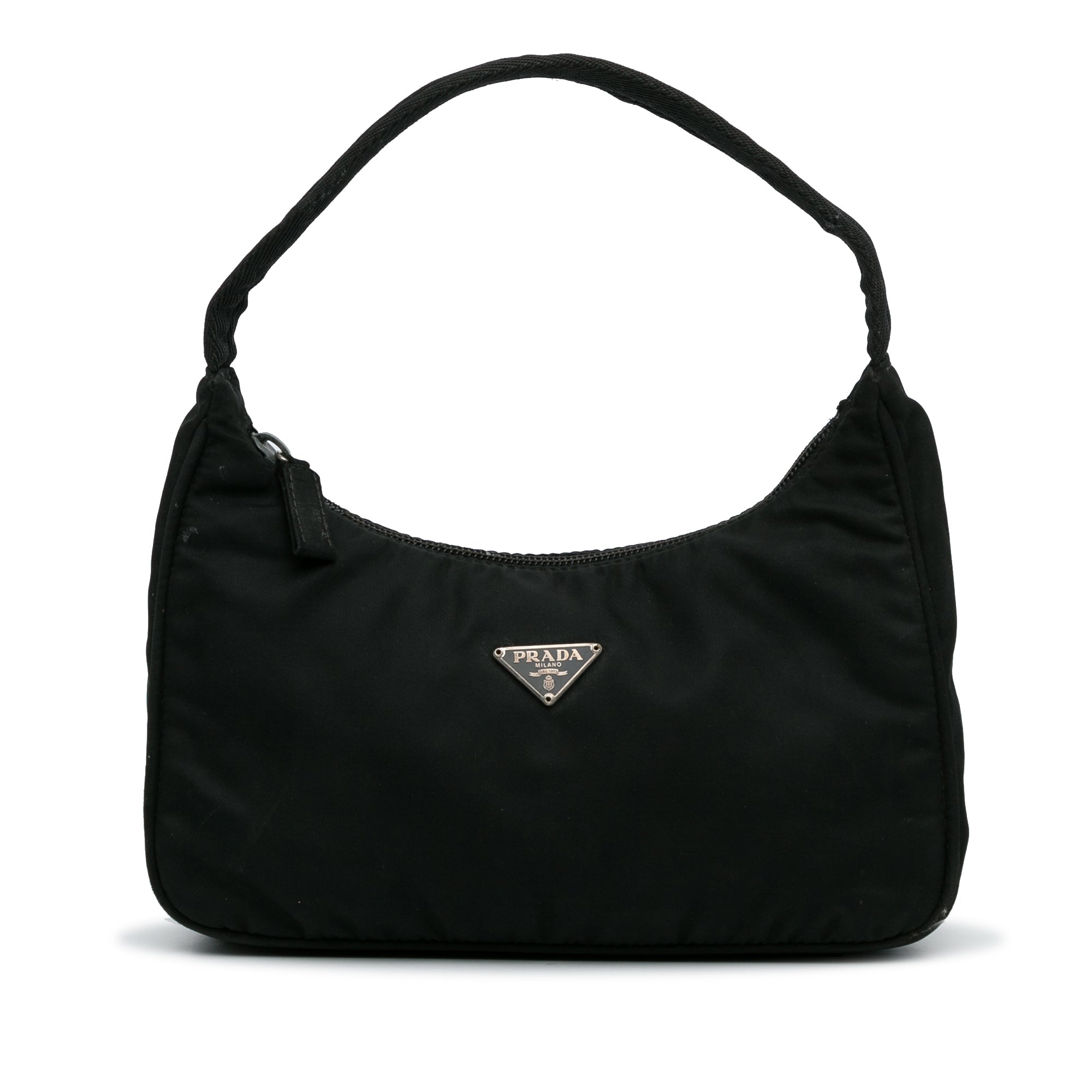 Prada | Pre-Owned Tessuto Re-Edition 2000 Shoulder Bag | Black