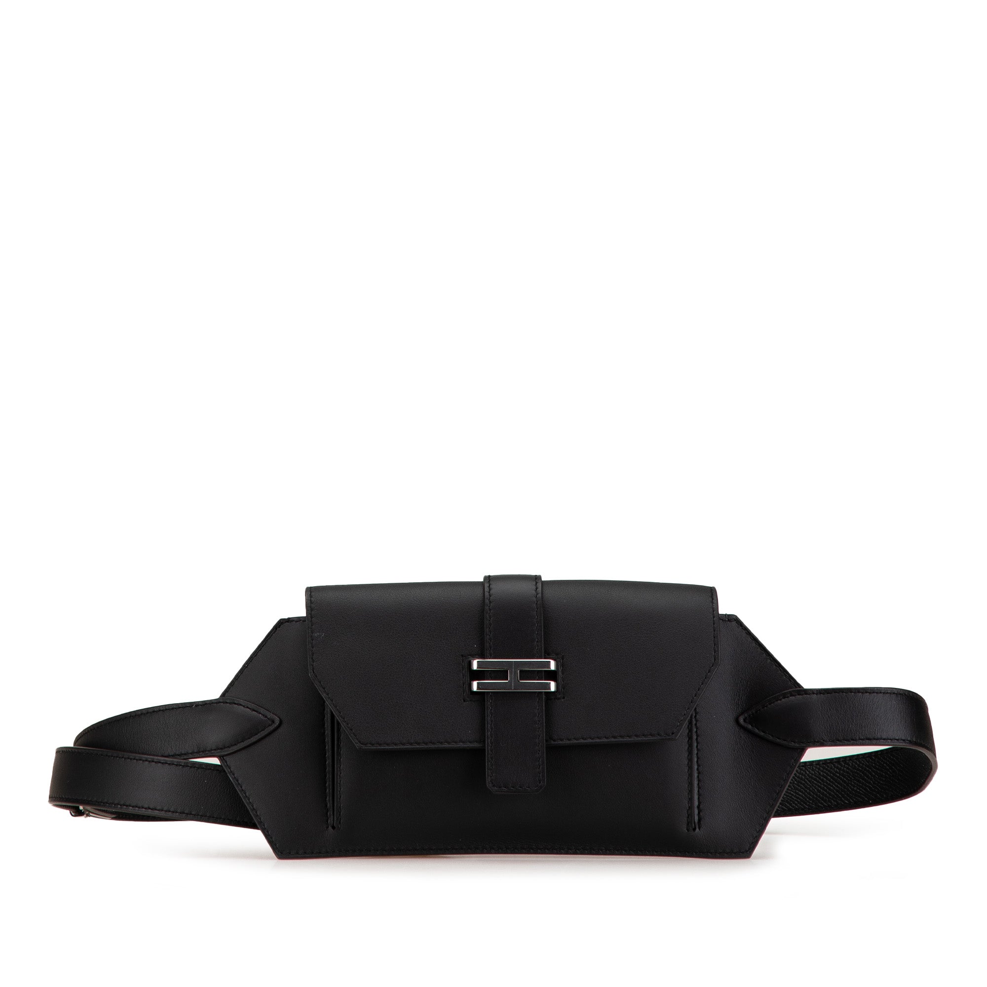 Hermès | Pre-Owned Swift Elan Pocket 24 Belt Bag | Black