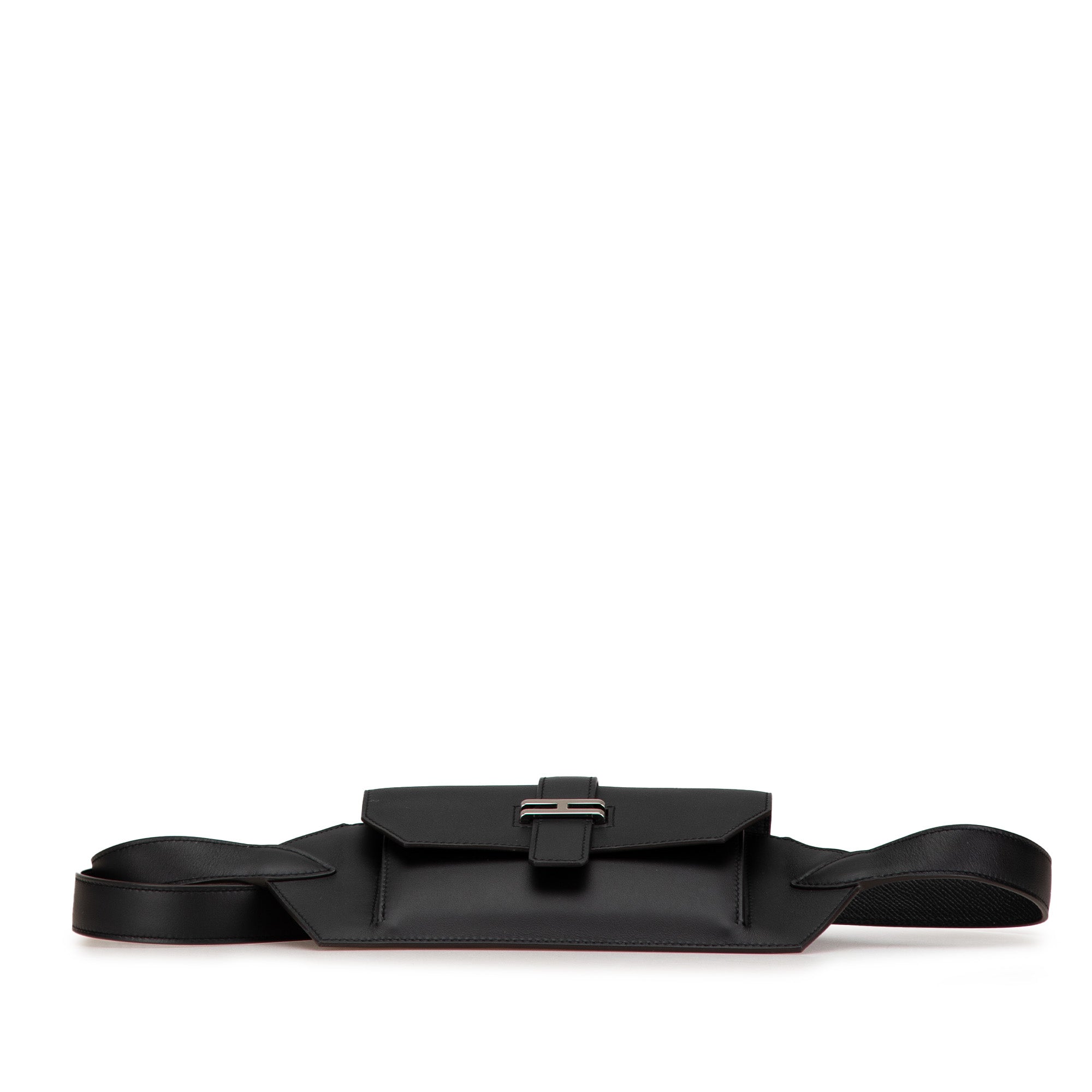 Hermès | Pre-Owned Swift Elan Pocket 24 Belt Bag | Black