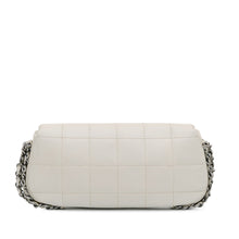 Chanel | Pre-Owned Choco Bar Lambskin 3 Chain Single Flap | White
