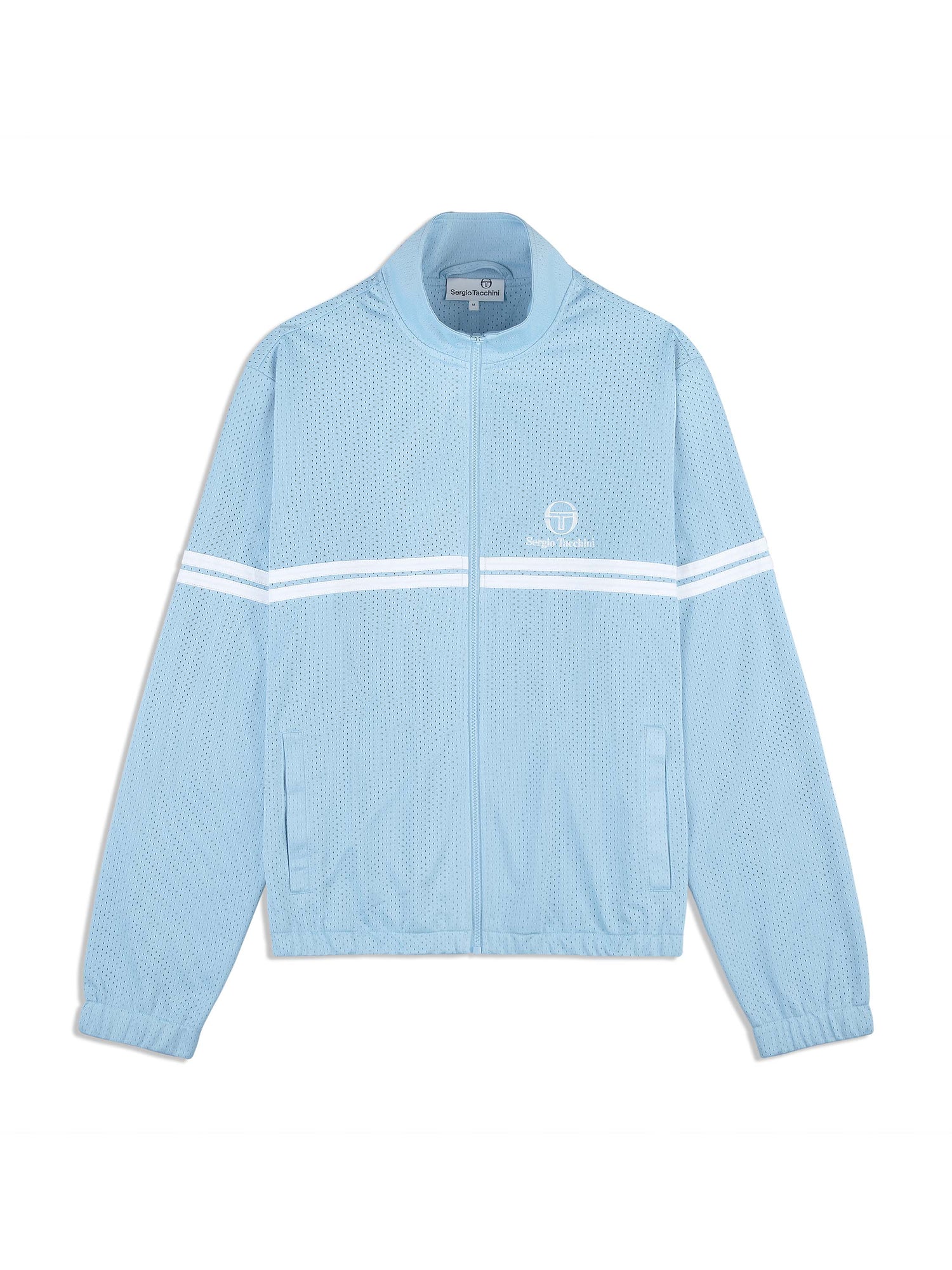 Men | Arturo Mesh Track Jacket | Dutch Canal/ White