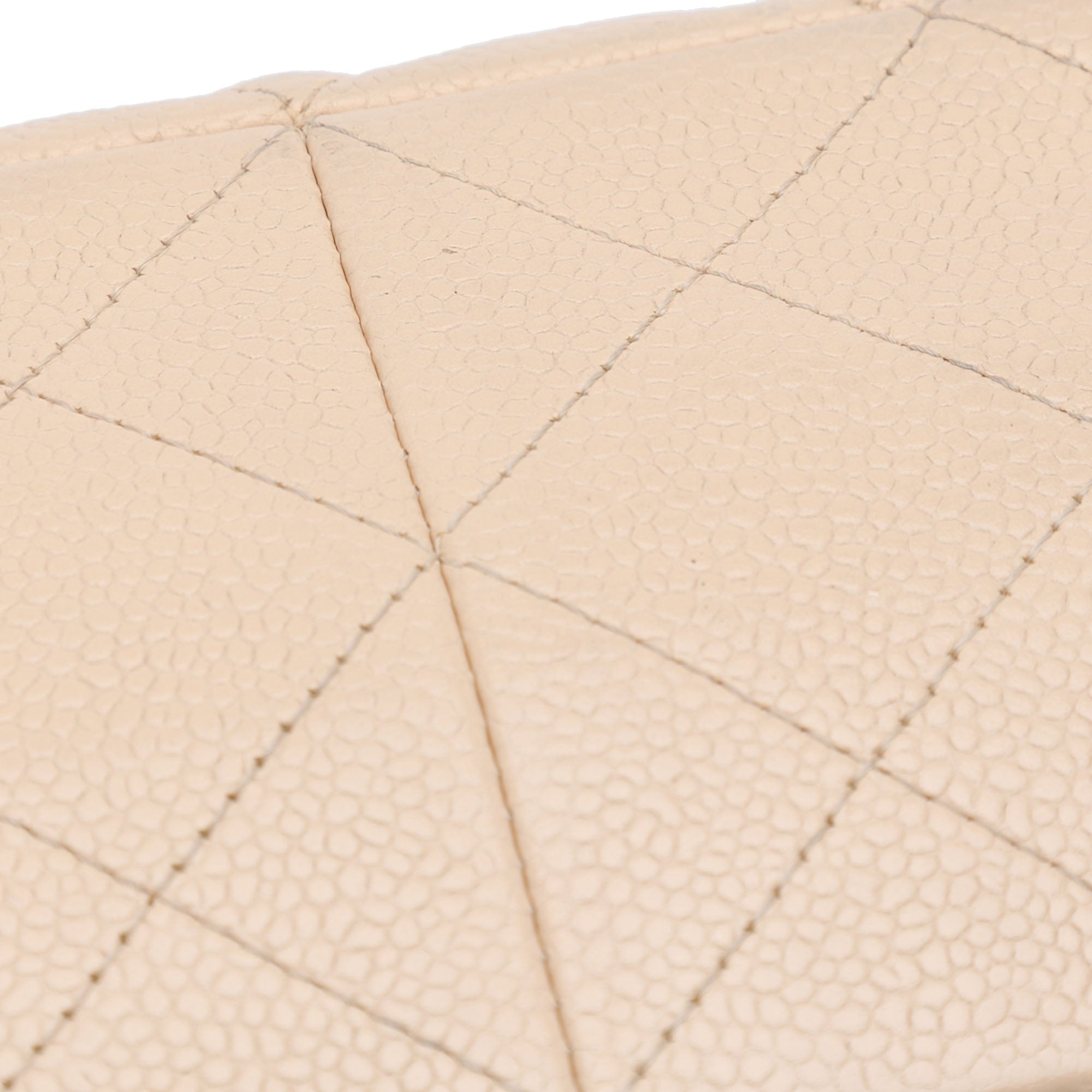 Chanel | Pre-Owned Jumbo Classic Caviar Single Flap Bag | Brown