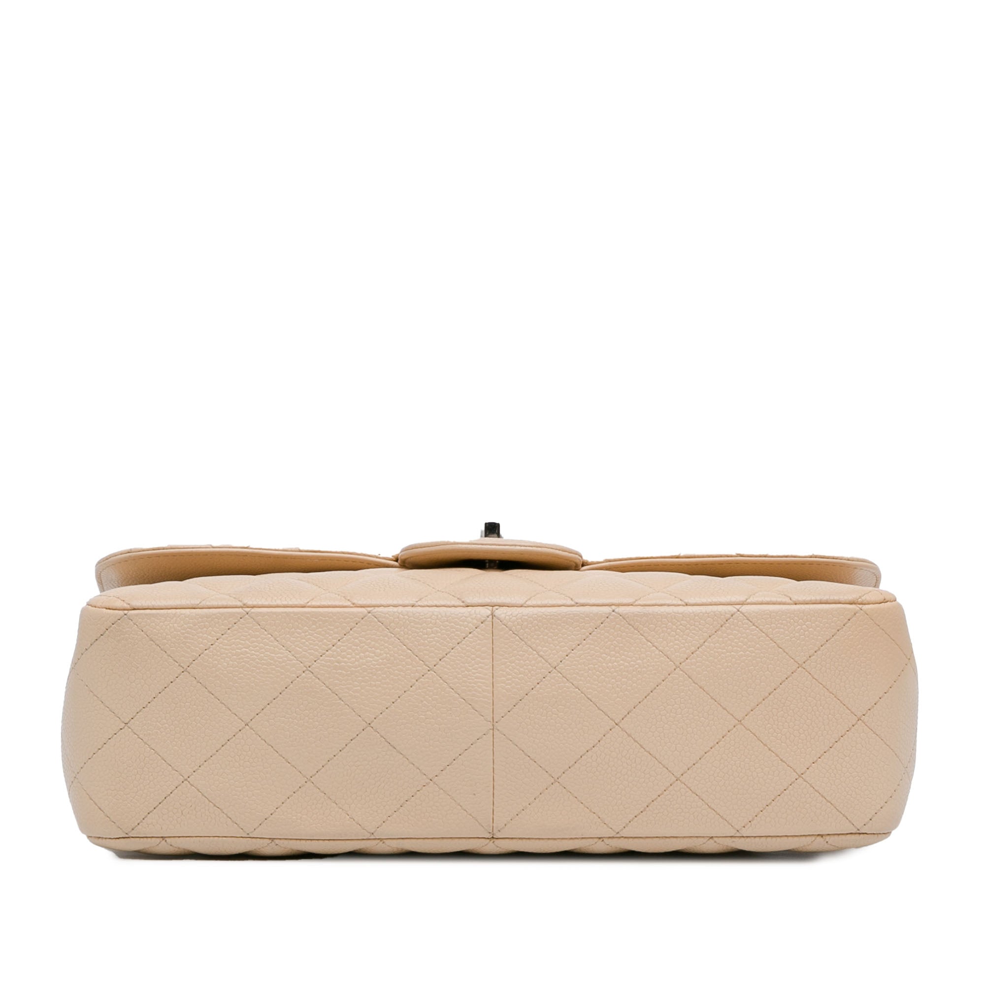 Chanel | Pre-Owned Jumbo Classic Caviar Single Flap Bag | Brown