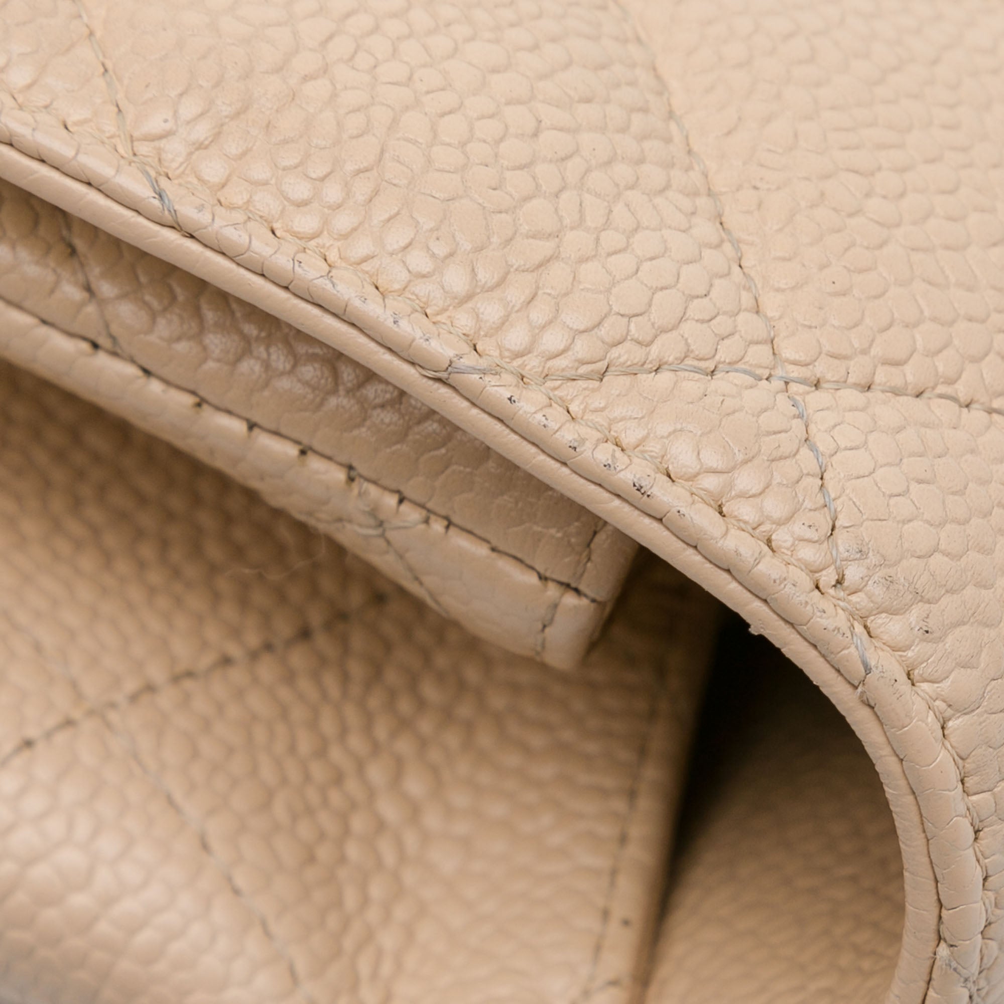 Chanel | Pre-Owned Jumbo Classic Caviar Single Flap Bag | Brown