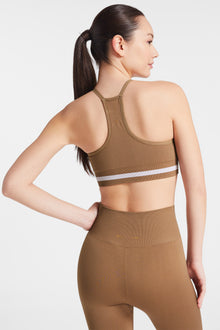 The Upside | Form Seamless Angie Crop Bra | Mocha