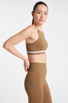 The Upside | Form Seamless Angie Crop Bra | Mocha