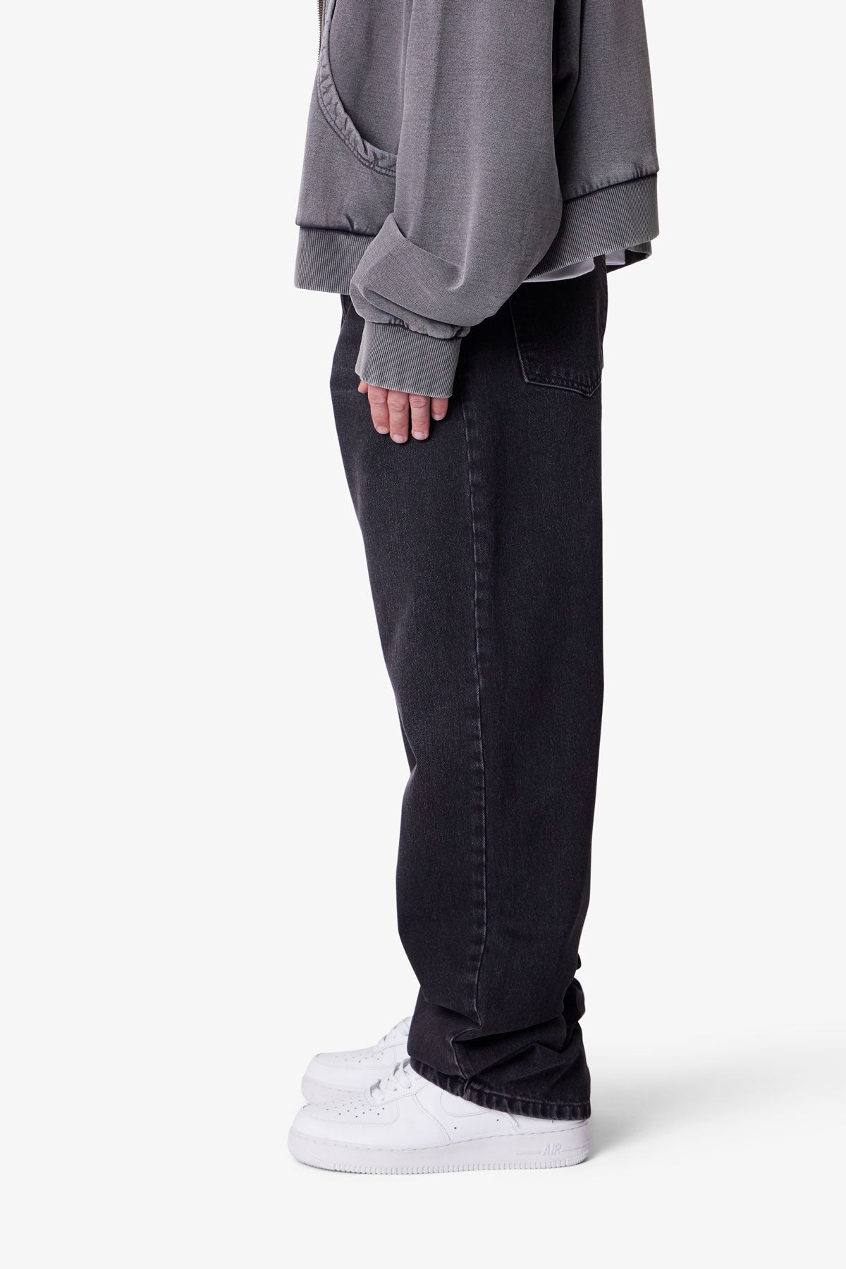 Ultra Baggy Denim | Stone Wash Black