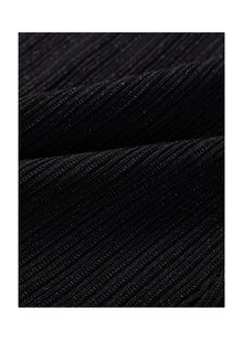 V-neck Knitted Vest | Black