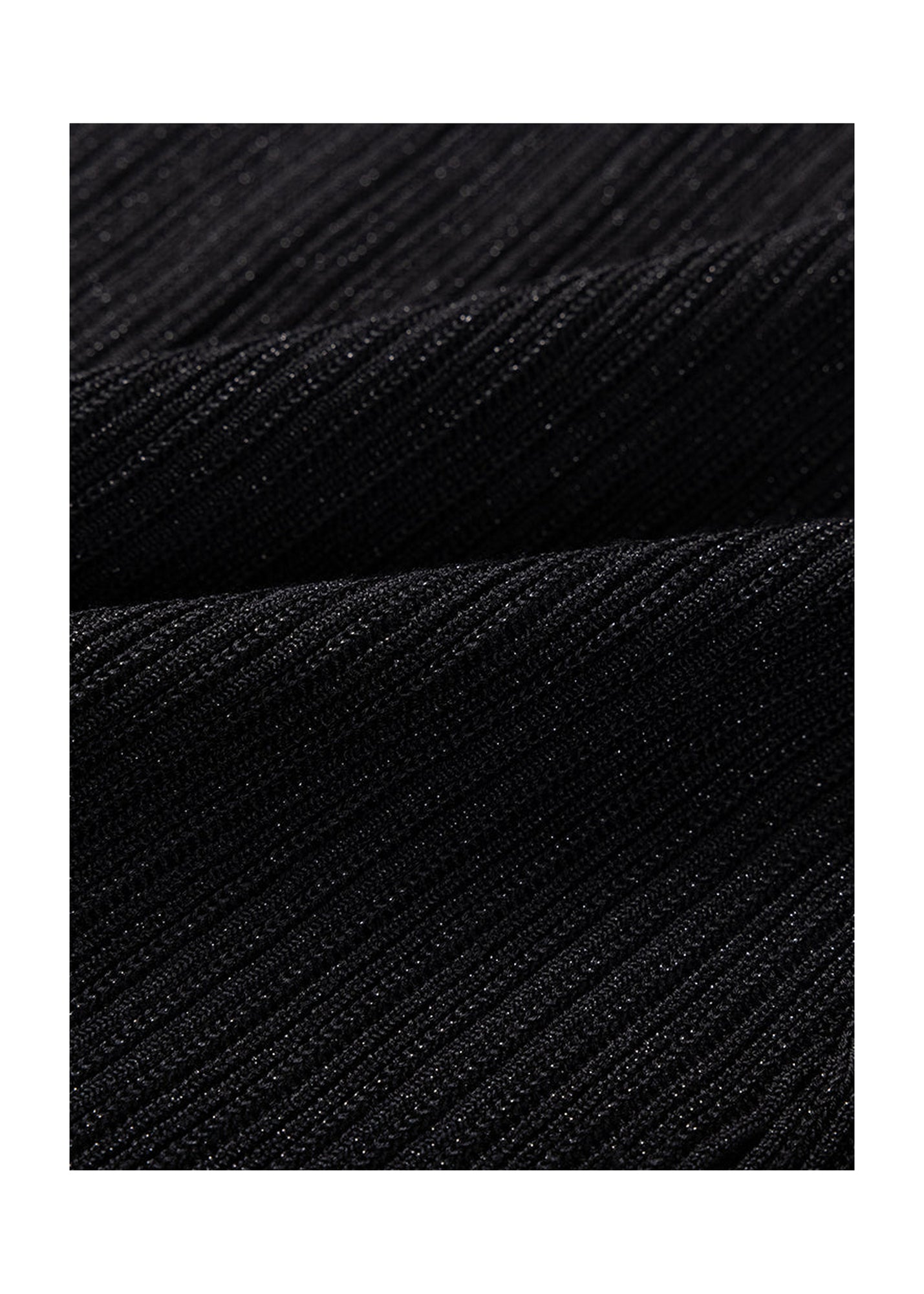 V-neck Knitted Vest | Black