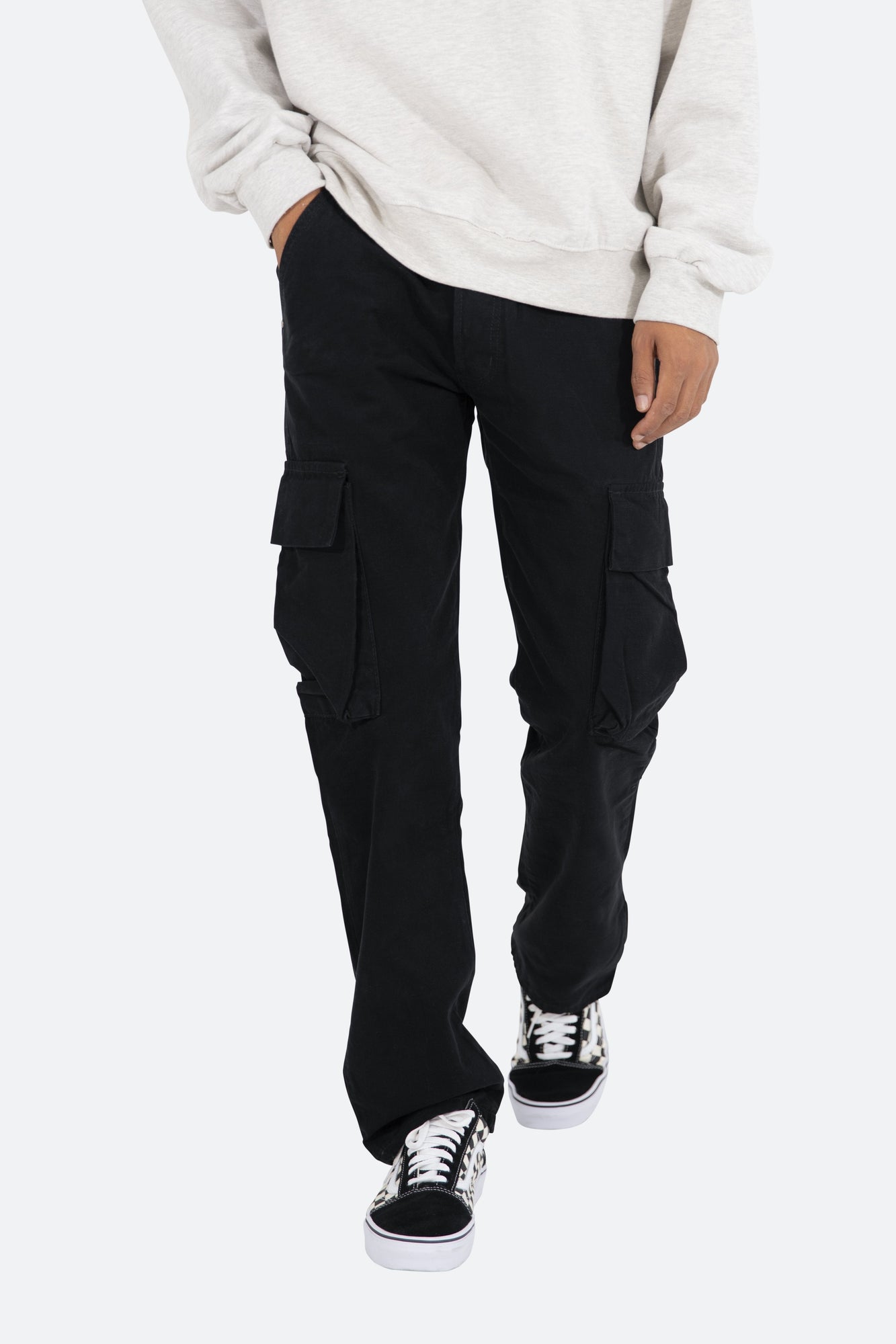 V193 Cargo Snap Baggy Denim | Black