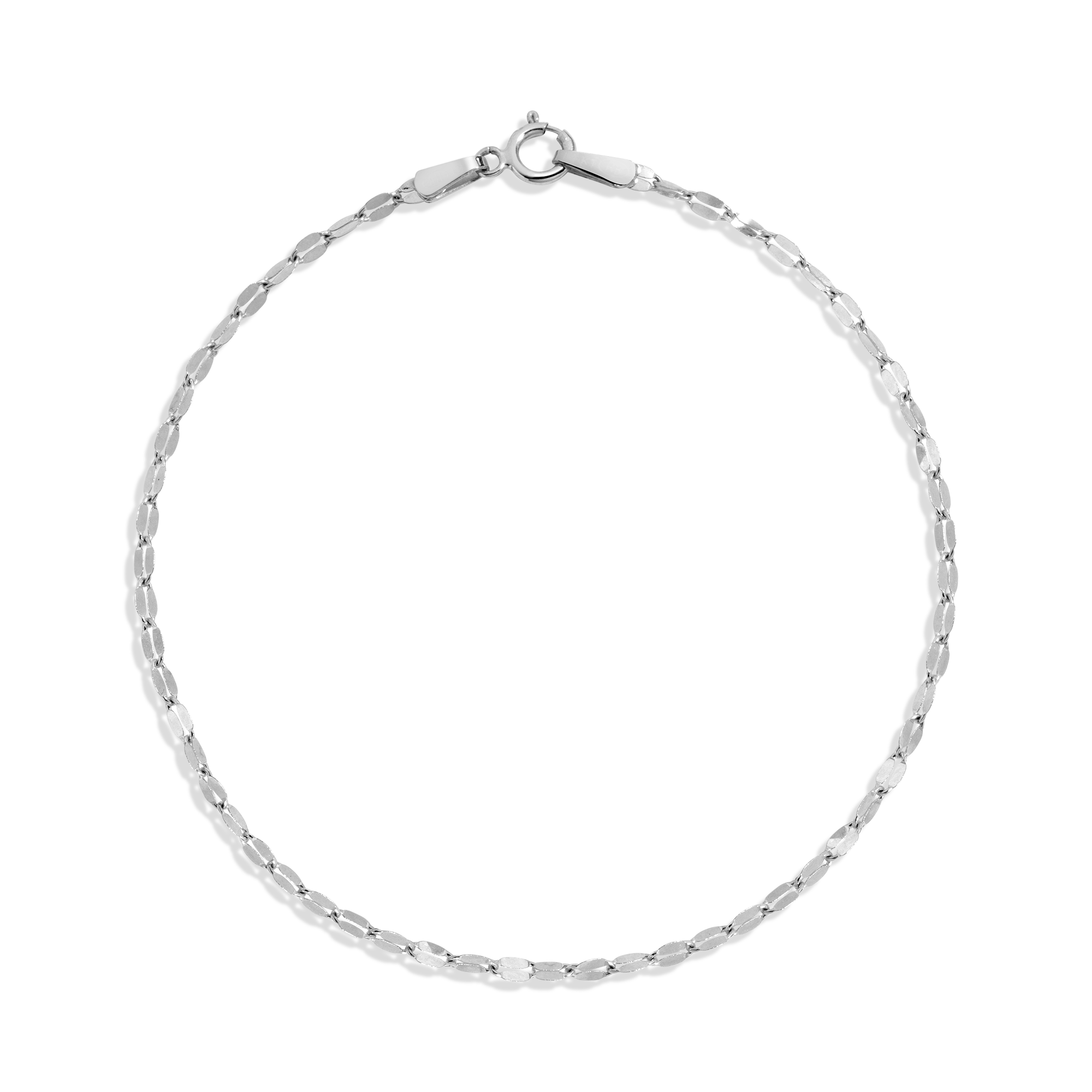 Valentino Chain Bracelet Vermeil 14k White Gold 6in 6.5in 7in 7.5in First