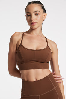 Varley | Lets Move Irena Bra | Cocoa Brown