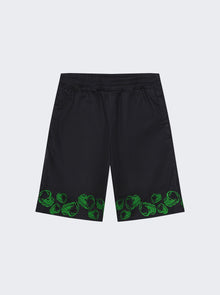 Men | VEERT | Heart Embroidered Shorts | Black