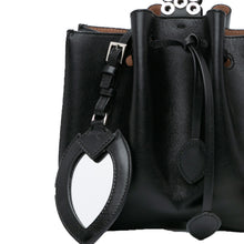 Alaïa | Pre-Owned Calfskin Eyelet Bracelet Embellished Bucket Bag | Black