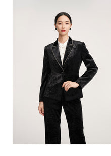 Velvet Blazer | Black