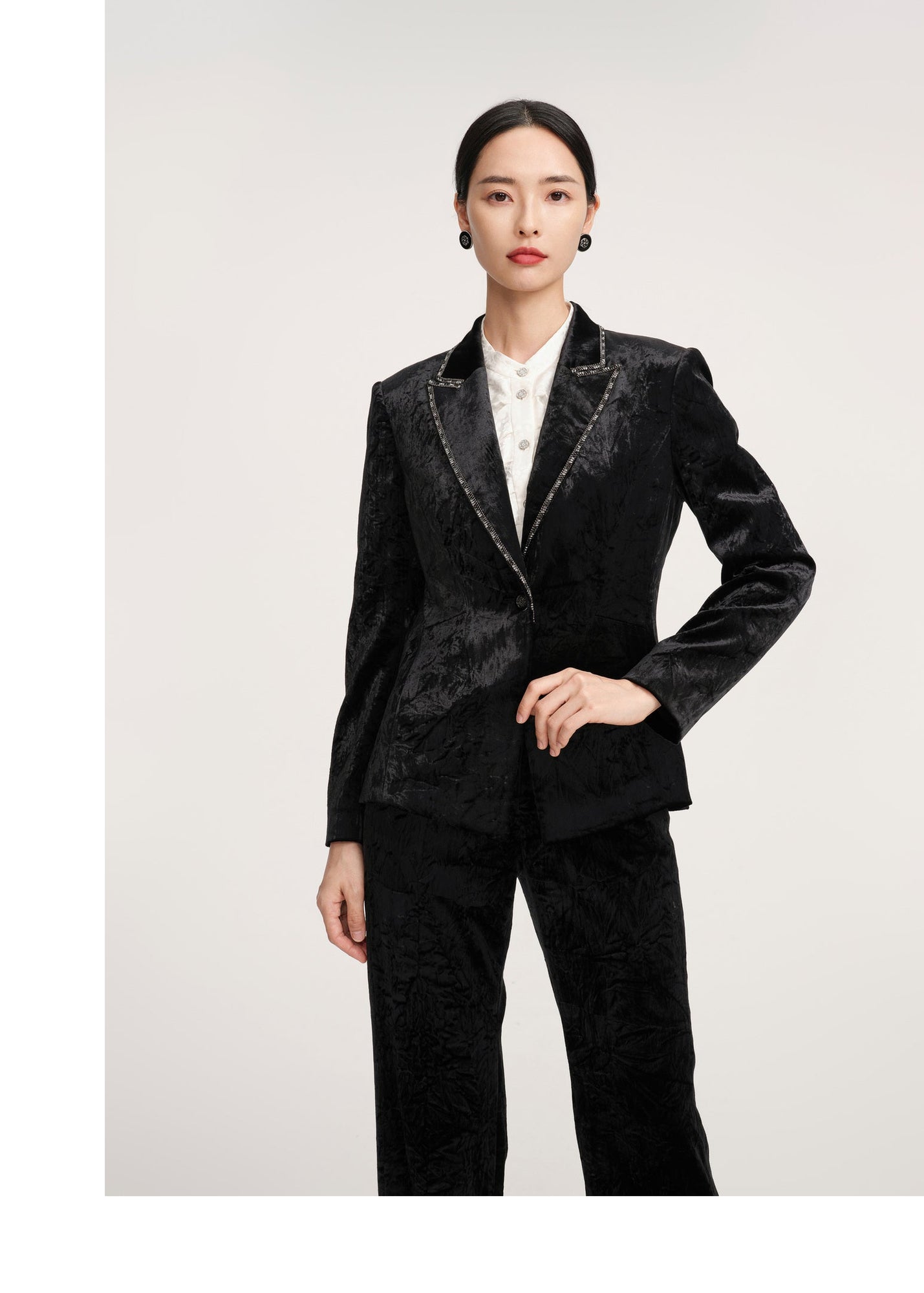 Velvet Blazer | Black