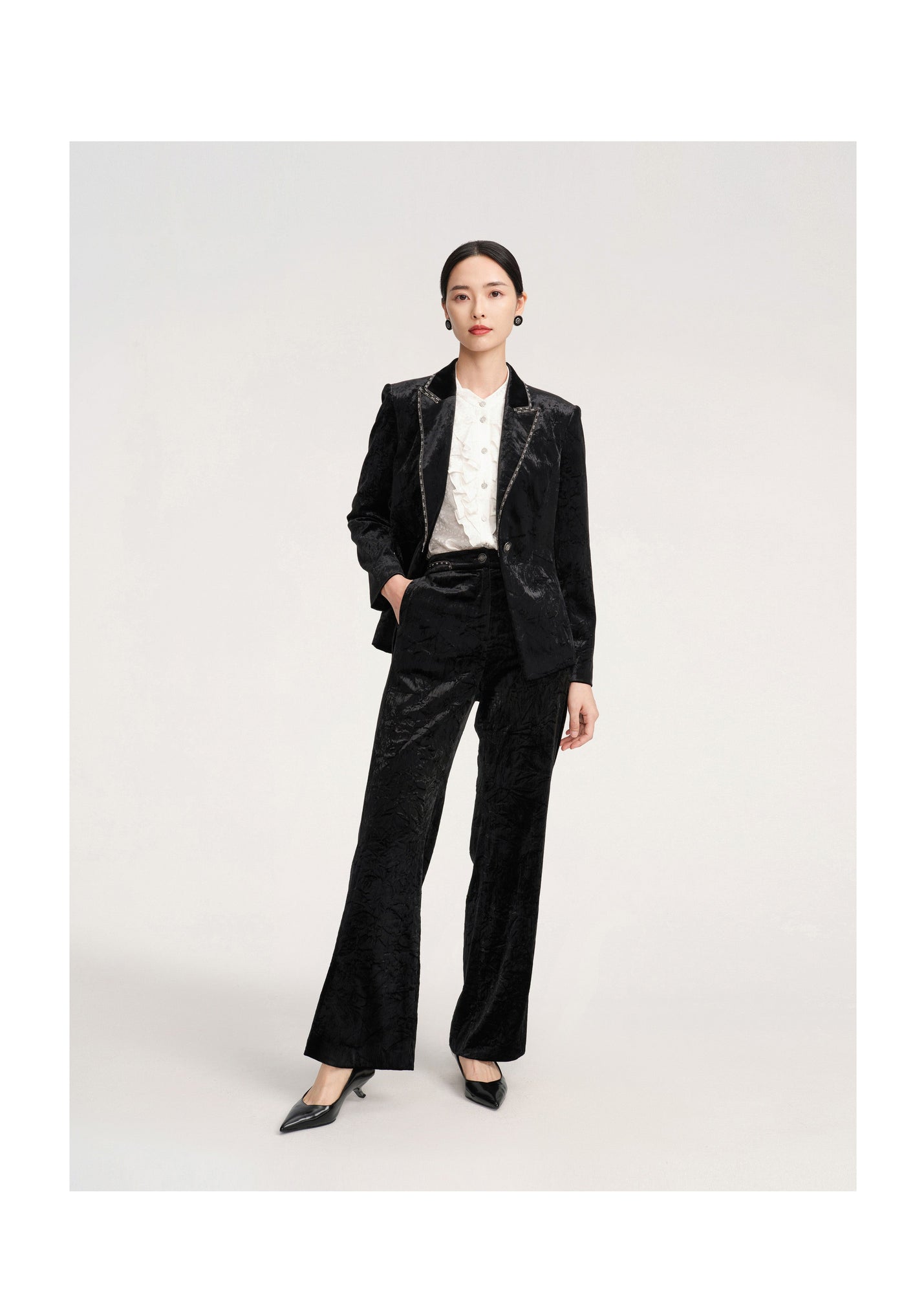 Velvet Blazer | Black