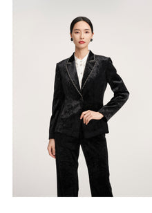 Velvet Blazer | Black