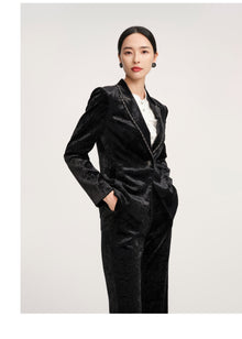 Velvet Blazer | Black