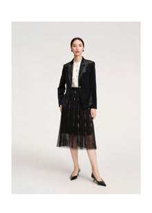 Velvet Blazer | Black